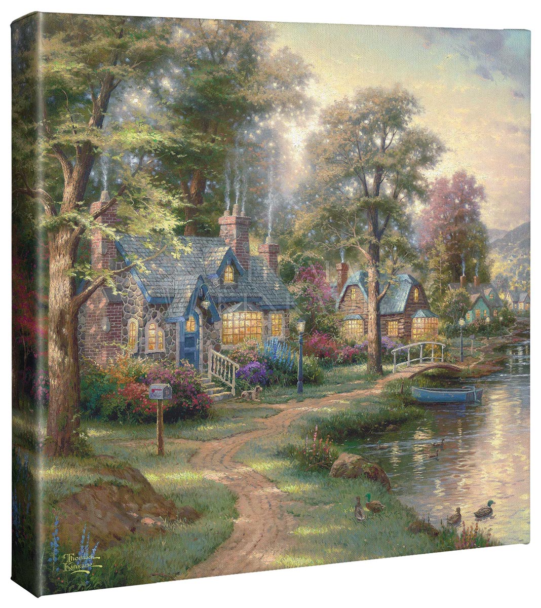 thomas kinkade hometown lake