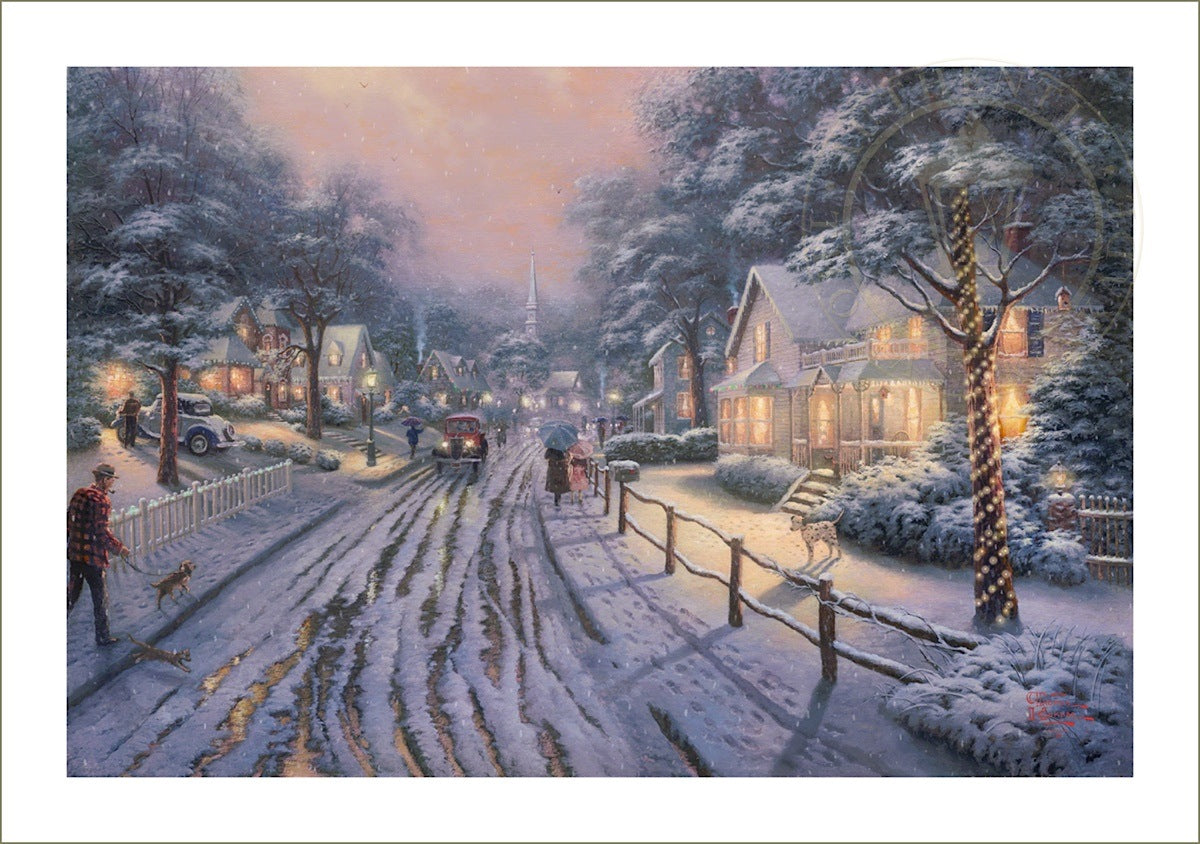 Hometown Christmas Memories, by Thomas Kinkade