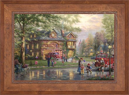 Hometown Firehouse, by Thomas Kinkade Studios