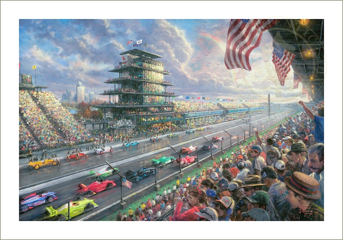 Indy Excitement, 100 Years of Racing at Indianapolis Motor Speedway, by Thomas Kinkade