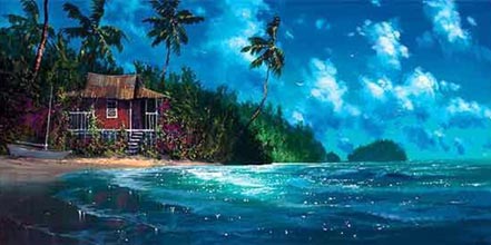 james coleman warm sand emerald water