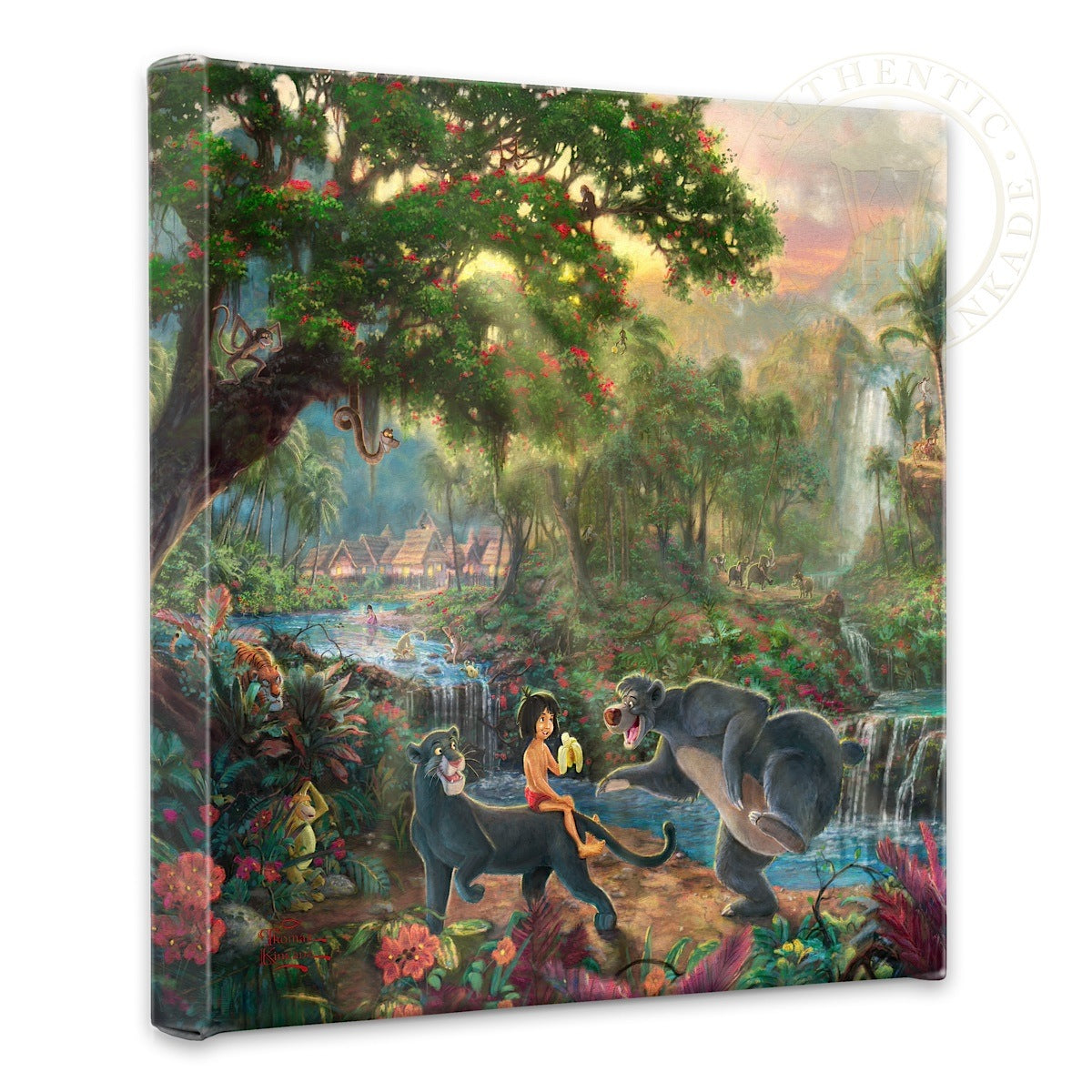 Jungle Book&#44; The - 14&#34; x 14&#34; Gallery Wrapped Canvas