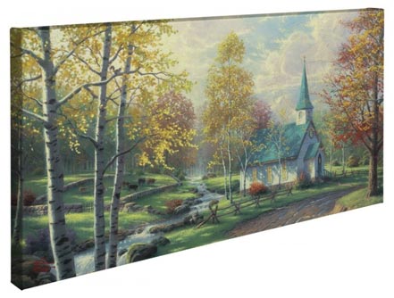 Aspen Chapel, The – 16&#34; x 31&#34; Gallery Wrapped Canvas