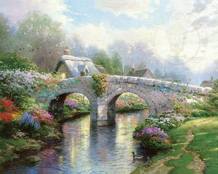 thomas kinkade blossom bridge