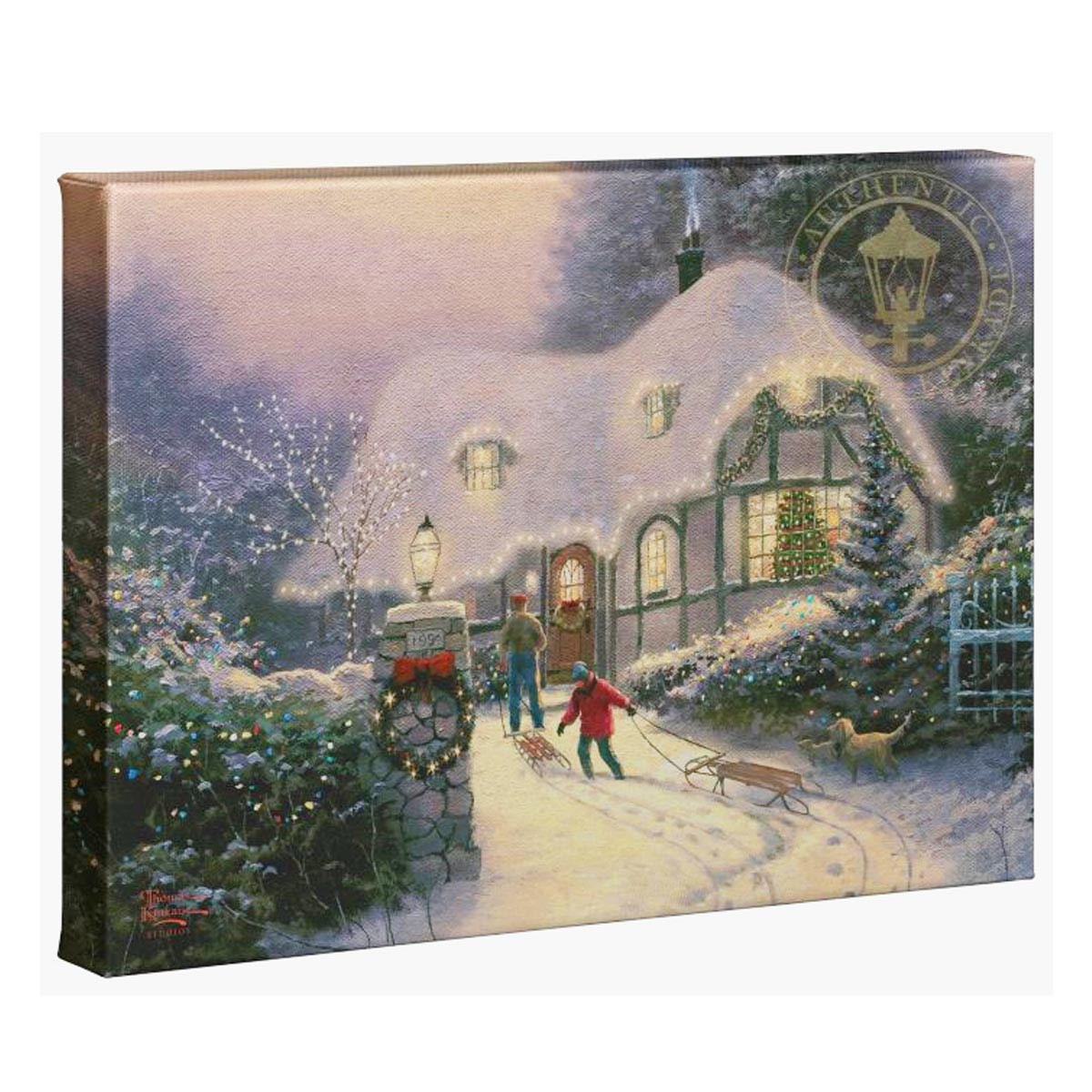 thomas kinkade christmas cottage homecoming