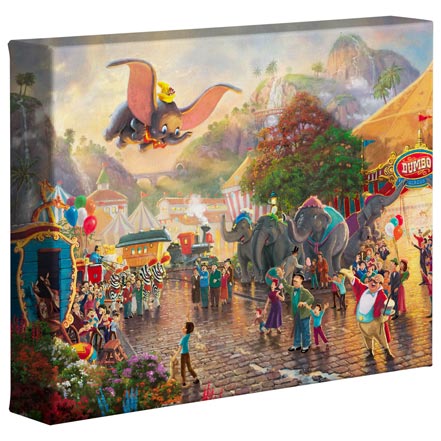 thomas kinkade Disney Dumbo – 8″ x 10″ Gallery Wrapped Canvas