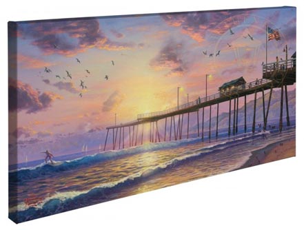 Footprints in the Sand – 16&#34; x 31&#34; Gallery Wrapped Canvas