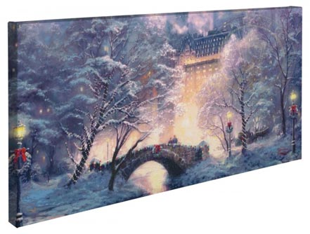 Holiday at Central Park – 16&#34; x 31&#34; Gallery Wrapped Canvas