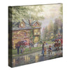 Hometown Firehouse – 14″ x 14″ Gallery Wrapped Canvas