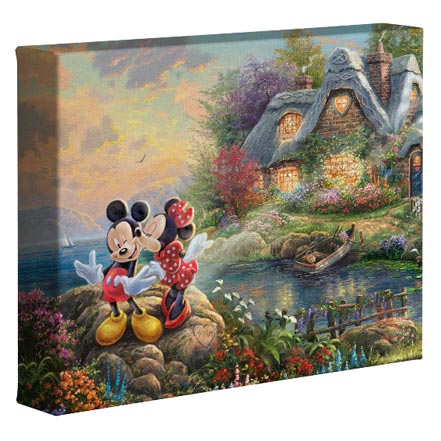 Mickey and Minnie - Sweetheart Cove – 8″ x 10″ Gallery Wrapped Canvas