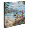 Mickey and Minnie in Hawaii – 14" x 14" Gallery Wrapped Canvas