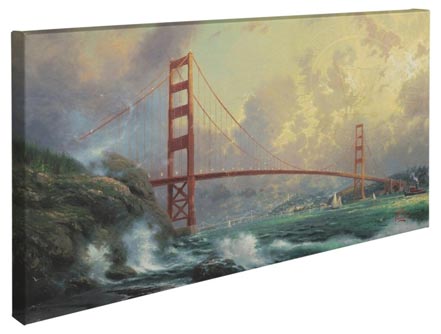 San Francisco, Golden Gate Bridge – 16&#34; x 31&#34; Gallery Wrapped Canvas