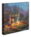 thomas kinkade mickey and minnie sweetheart campfire