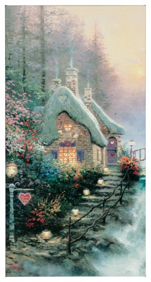 Sweetheart Cottage II – 16&#34; x 31&#34; Gallery Wrapped Canvas