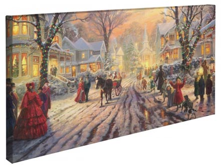 Victorian Christmas Carol, A – 16" x 31" Gallery Wrapped Canvas