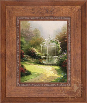 Lilac Gazebo, by Thomas Kinkade
