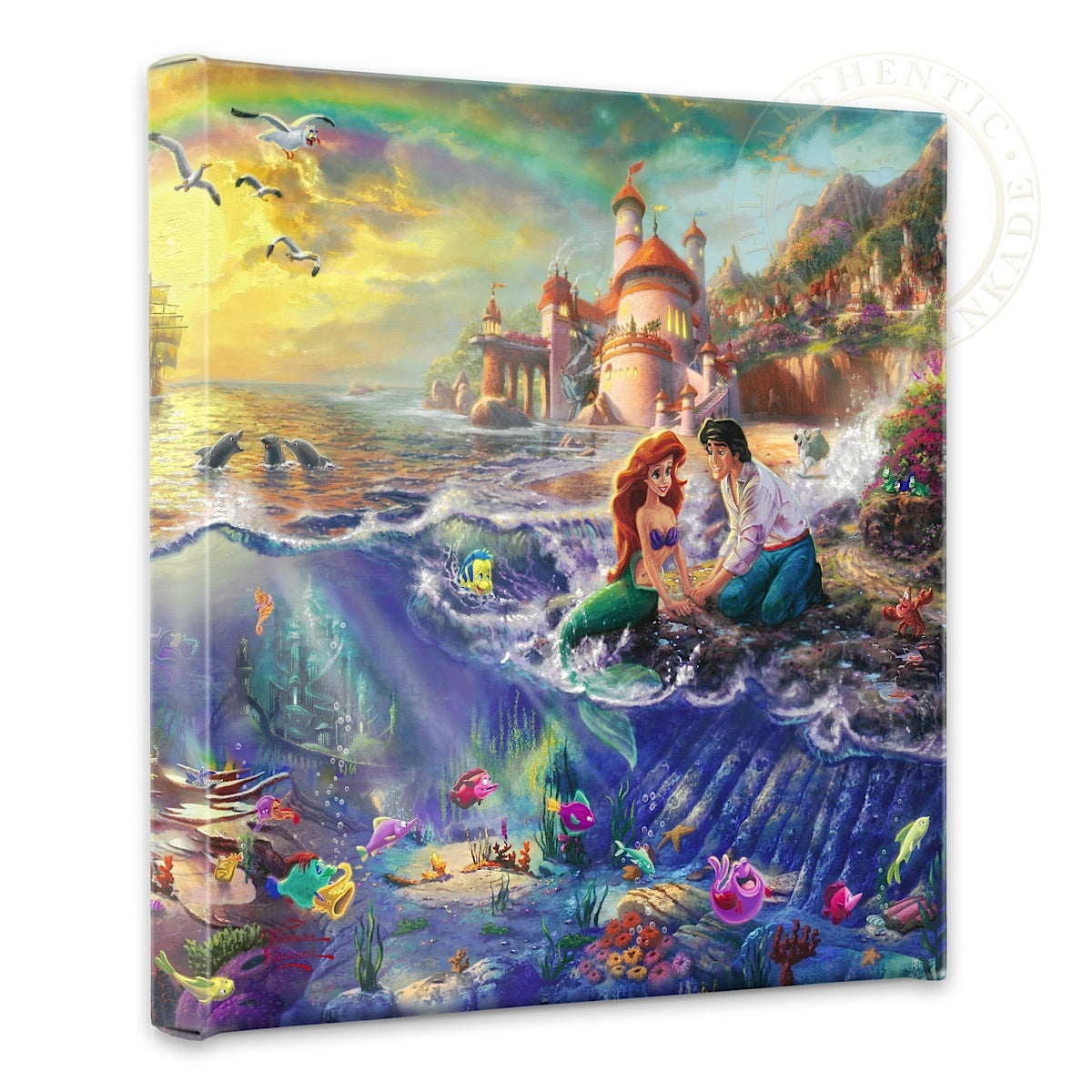 Little Mermaid&#44; The - 14&#34; x 14&#34; Gallery Wrapped Canvas