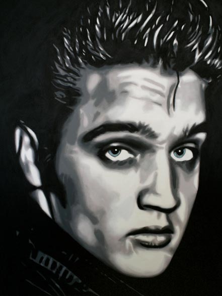 marco toro elvis black and white