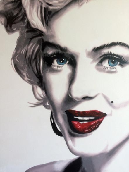 marco toro marilyn red lips iii