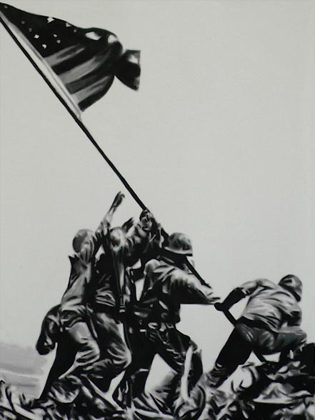 marco toro raising the flag