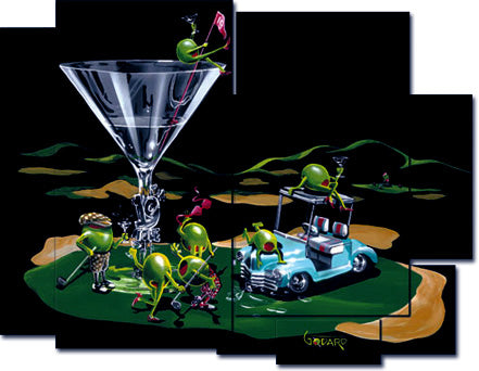 michael godard 19th hole mosaic