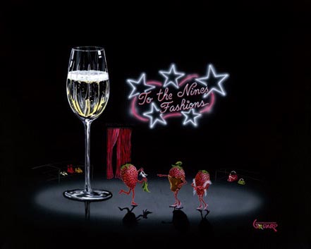 michael godard champagne shopper