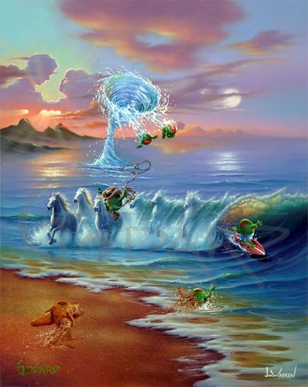 michael godard commotion in the ocean