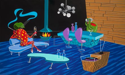 michael godard retro bar