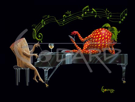 michael godard strawberry jams