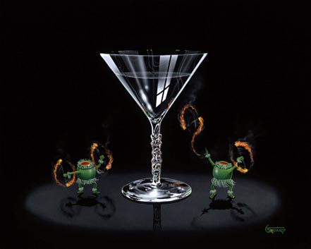 michael godard tiki martini