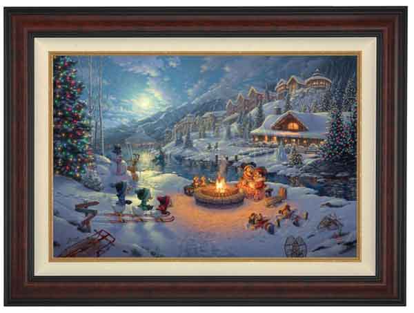 Mickey and Minnie in Florida, by Thomas Kinkade Studios
