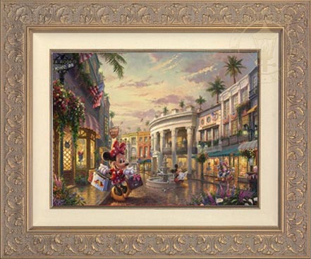Minnie Rocks the Dots on Rodeo Drive, by Thomas Kinkade Studios