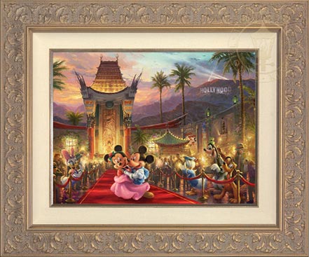 Mickey and Minnie in Hollywood, by Thomas Kinkade Studios