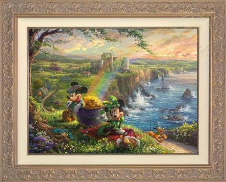 Mickey and Minnie in Ireland, by Thomas Kinkade Studios