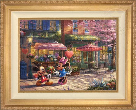 Mickey and Minnie – Sweetheart Café, by Thomas Kinkade Studios