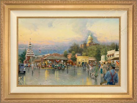 Main Street Courthouse, by Thomas Kinkade