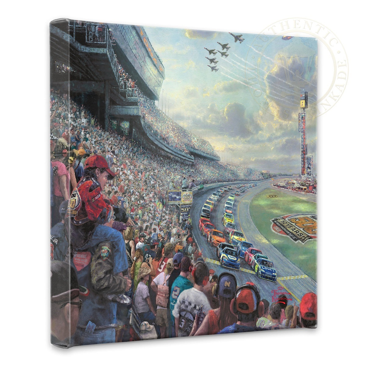 NASCAR Thunder - 14&#34; x 14&#34; Gallery Wrapped Canvas