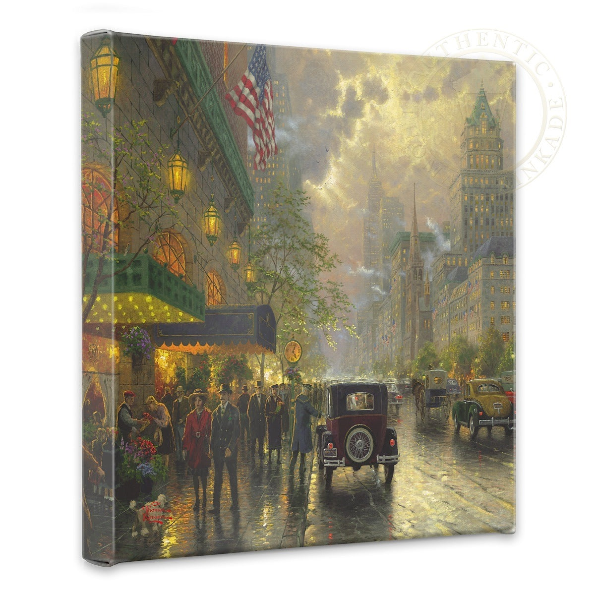 New York&#44; Fifth Avenue - 14&#34; x 14&#34; Gallery Wrapped Canvas