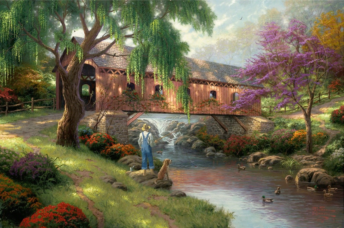 Kinkade-Old fishin hole