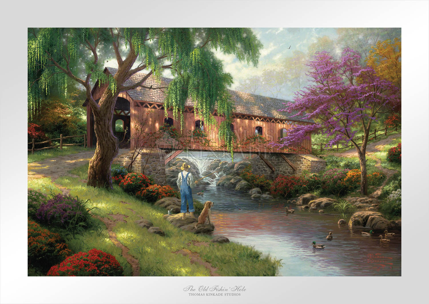 Old Fishin' Hole, The, by Thomas Kinkade