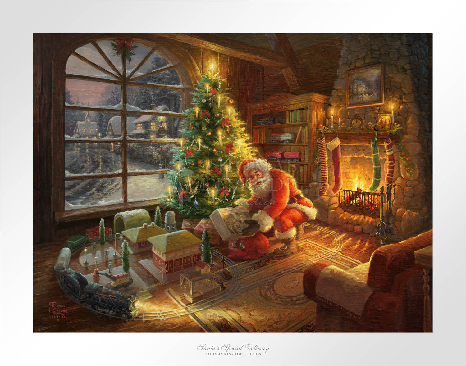 Santa's Special Delivery - Limited Edition Art, by Thomas Kinkade Studios