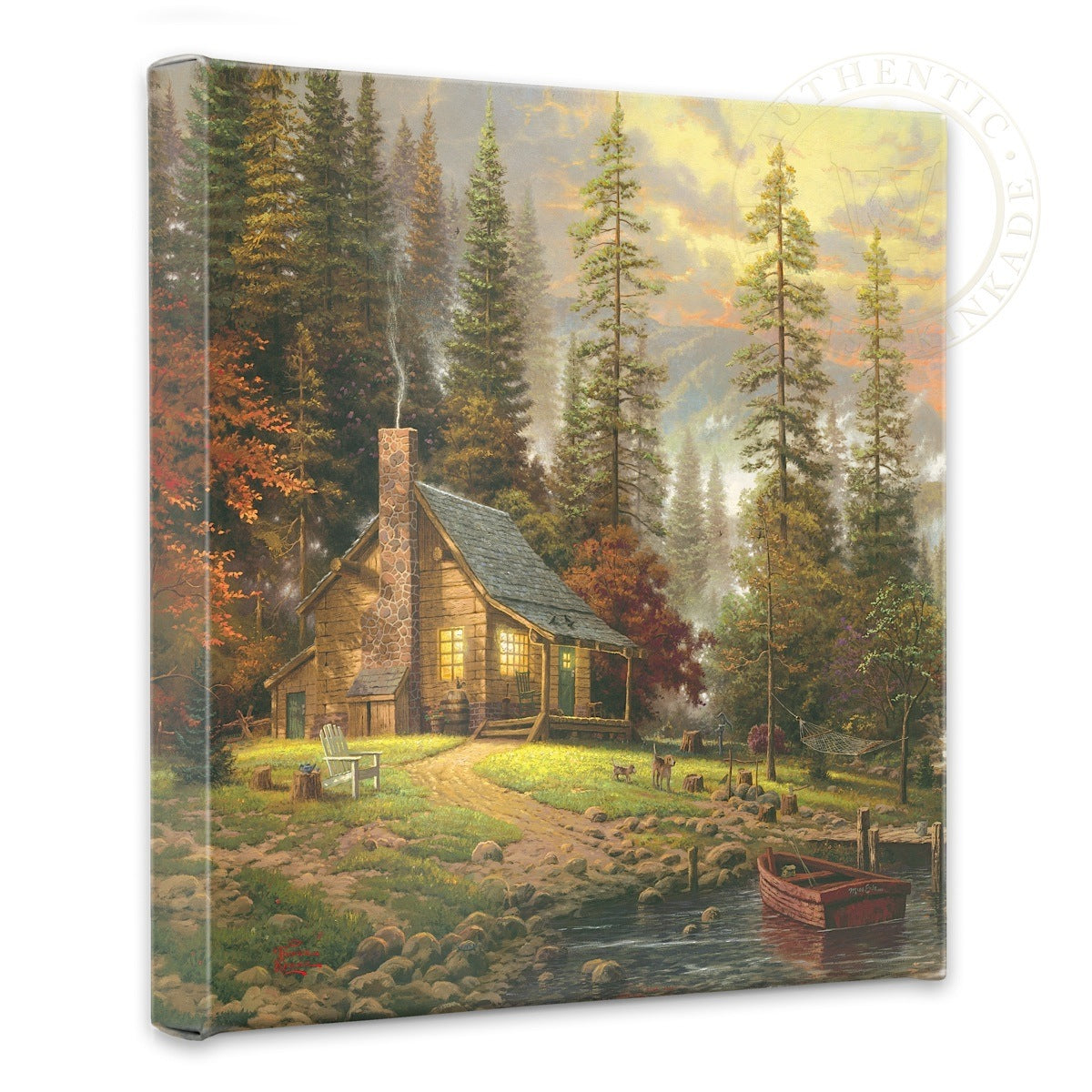 Peaceful Retreat&#44; A - 14&#34; x 14&#34; Gallery Wrapped Canvas