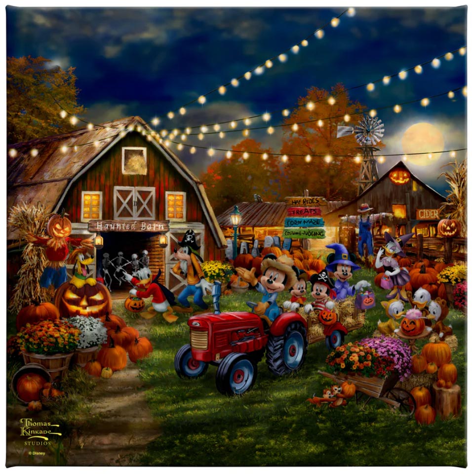 mickey and minnie pumpkin festival 14x14