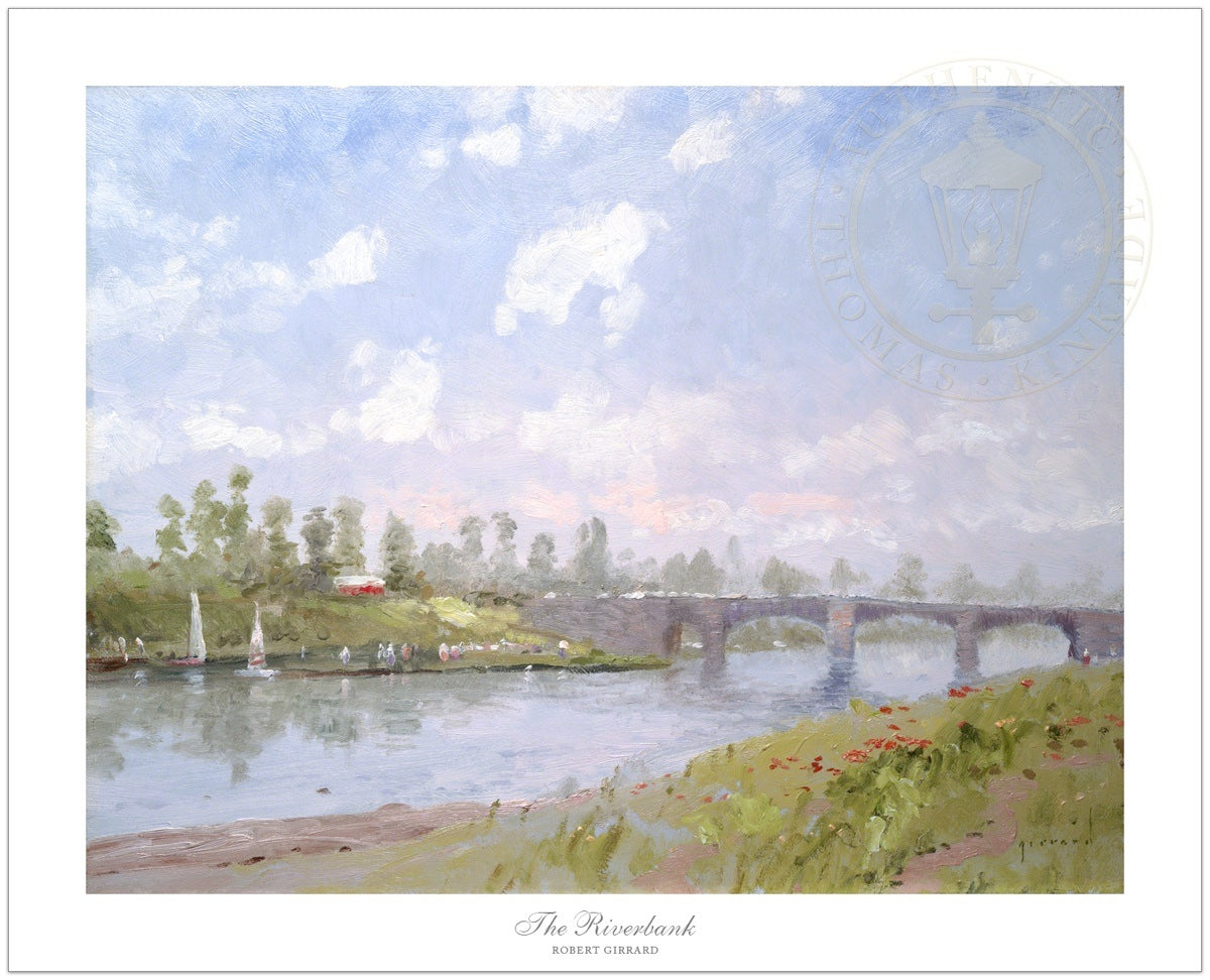 Riverbank, The - Limited Edition Art, by Robert Girrard (Thomas Kinkade)