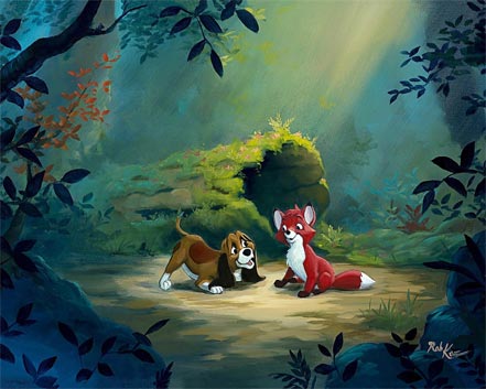 rob kaz new found friend in the forest