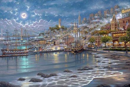 robert finale san francisco moonlit bay