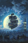 rodel gonzalez sailing into the moon
