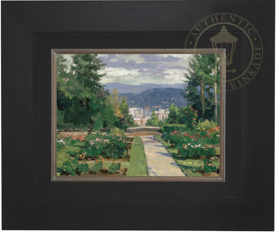 Rose Garden, Portland, by Thomas Kinkade