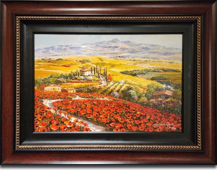 sam park tuscany in red and gold