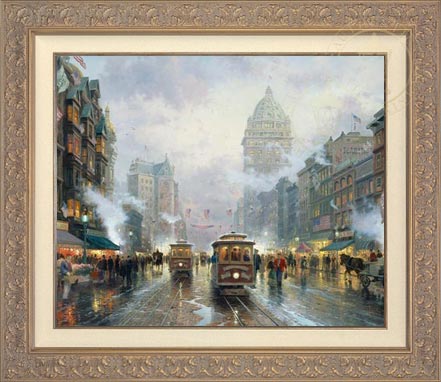 San Francisco, Market Street, by Thomas Kinkade